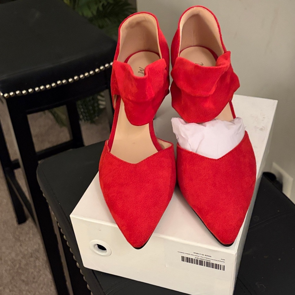 Chic Red Women's Heels